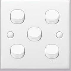 5 GANG 1 WAY SWITCH